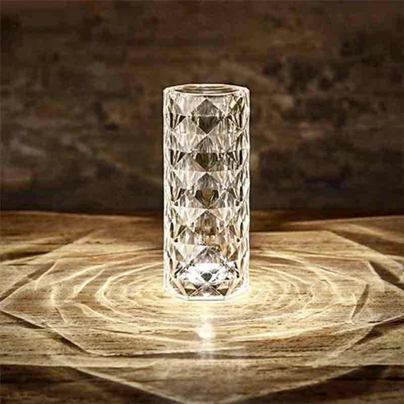 Rechargeable Rose Diamond Table Lamp