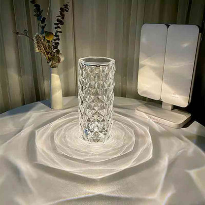 Rechargeable Rose Diamond Table Lamp