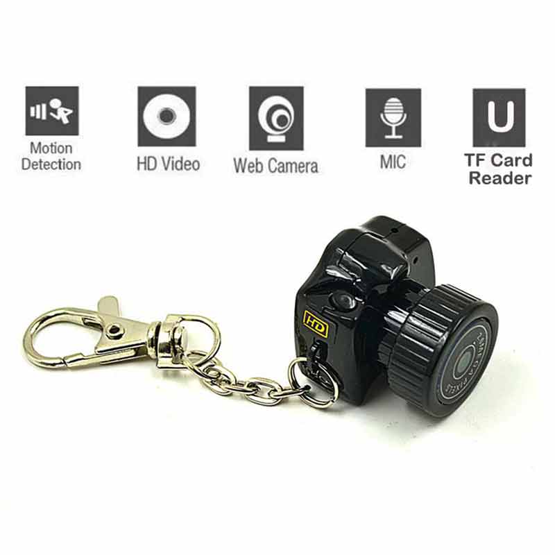 Mini camera portable webcam recorder 480p with key chain