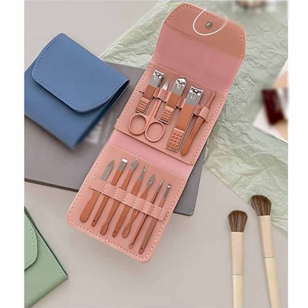 16 PCS Professional Manicure Set Full Function Kit Stainless Steel Pedicure Sets With Leather Portable Case