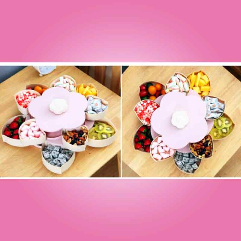 Stylish dry fruit,nimko,nuts storage box..flower shaped