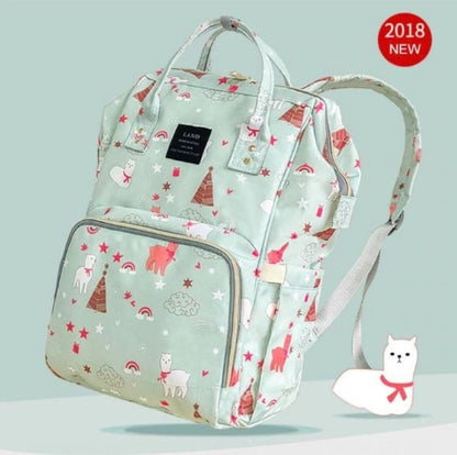 Multi-function waterproof travel and diaper backpack