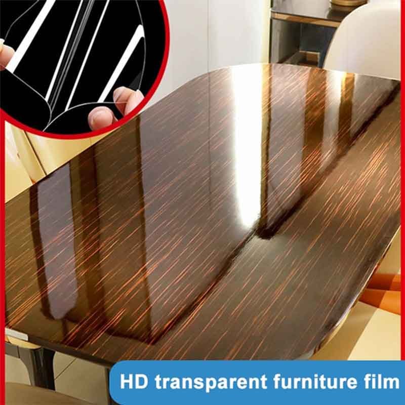 Self Adhesive Clear Glossy Furniture Protective Transparent Sheet PVC