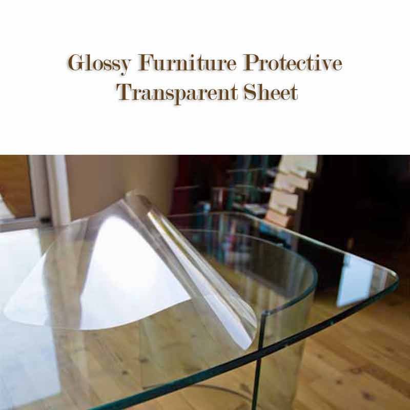 Self Adhesive Clear Glossy Furniture Protective Transparent Sheet PVC