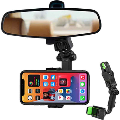 360 Car Multifunctional Rearview Mirror Phone Holder