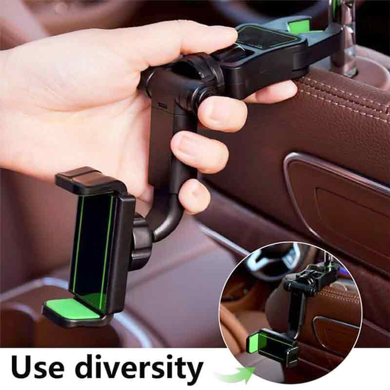 360 Car Multifunctional Rearview Mirror Phone Holder