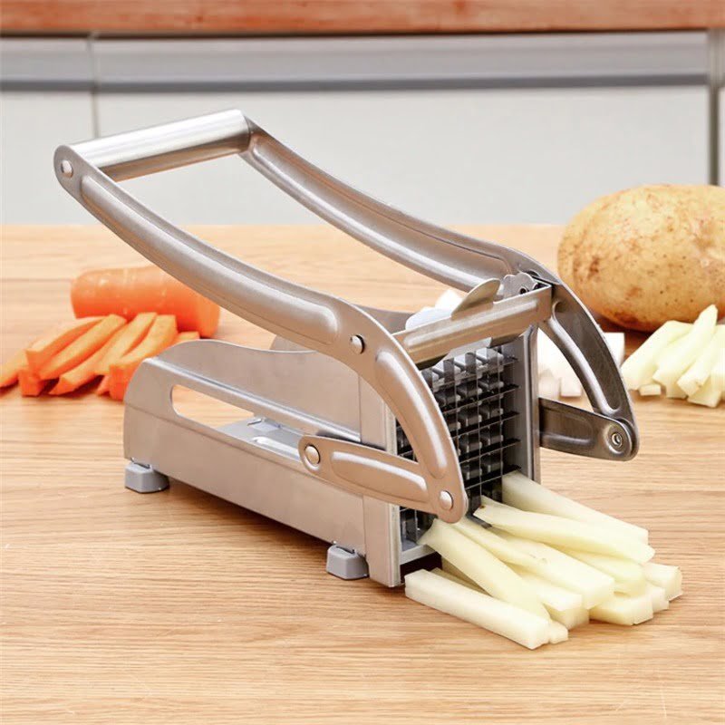 Stainless Steel Potato Cutter, Potato Cutter, Effective Stainless Steel Potato Cutter Veg Slicer Potato Chipper Kitchen Helper