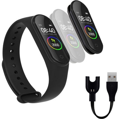 M4 smart band sport wristband blood pressure monitor heart rate passometer health fitness tracker for android and ios