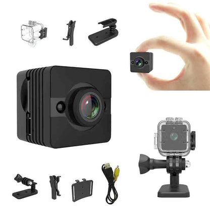 SQ12 Wide Angle Waterproof Mini Camera 1080p HD