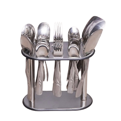 Stainless Steel Stem Design 29 PCS Cutlery Set
