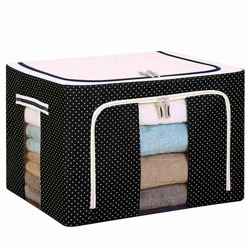 Storage Box With Steel Rods (55 Litre Capacity/Random Prints)