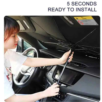 Car Windshield Sun Shade Foldable Umbrella