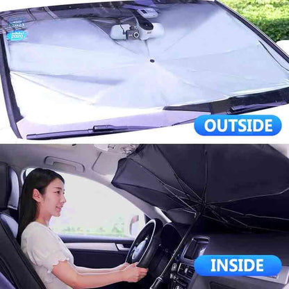 Car Windshield Sun Shade Foldable Umbrella