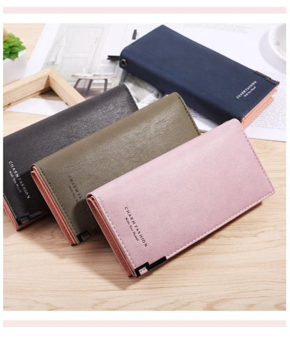 Women wallet with metallic clip g02