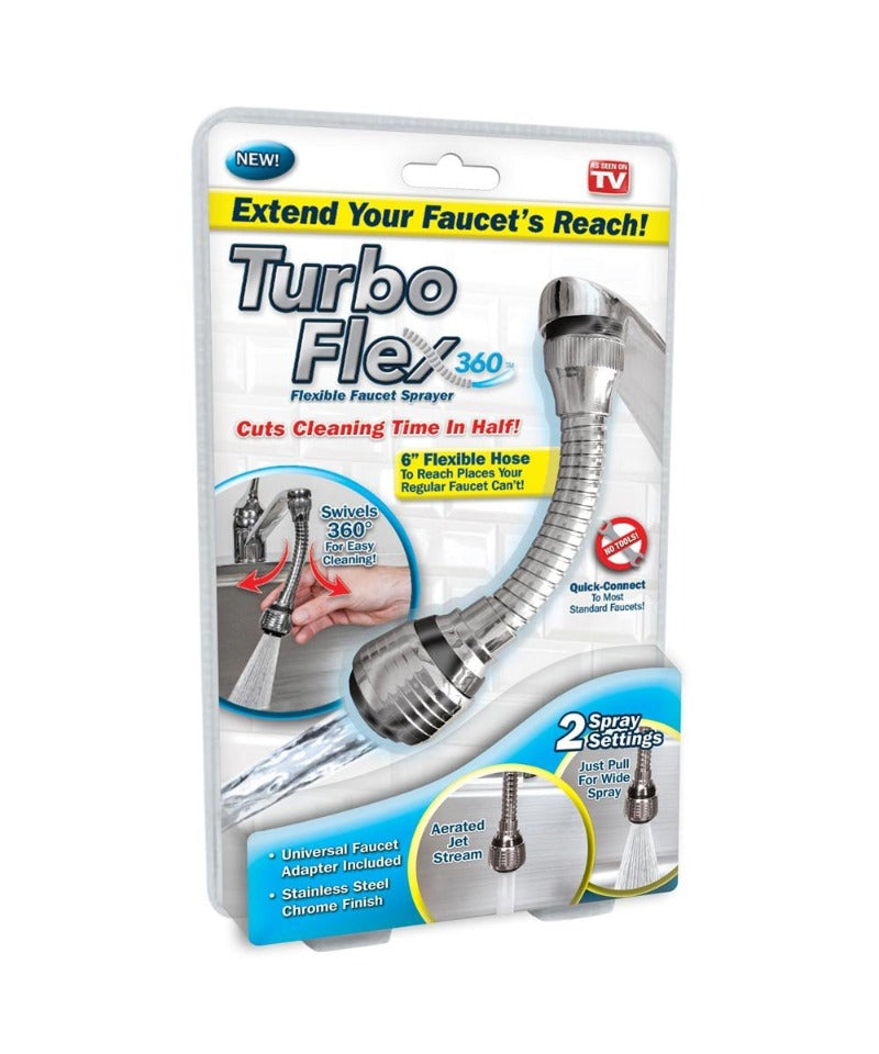 Turbo flex 360 flexible faucet sprayer