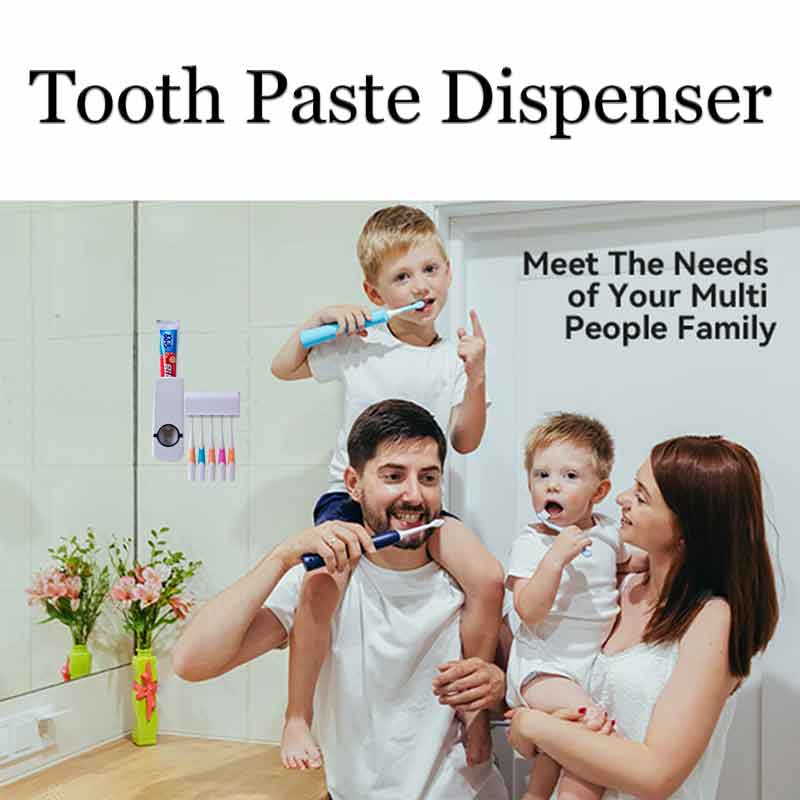 Tooth Paste Dispenser with Tooth Paste Holder