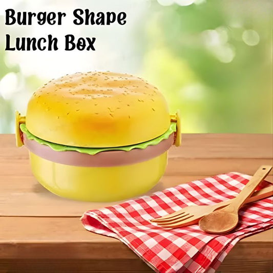 Unique Design Burger Shape Lunch Box for Kids -🍔