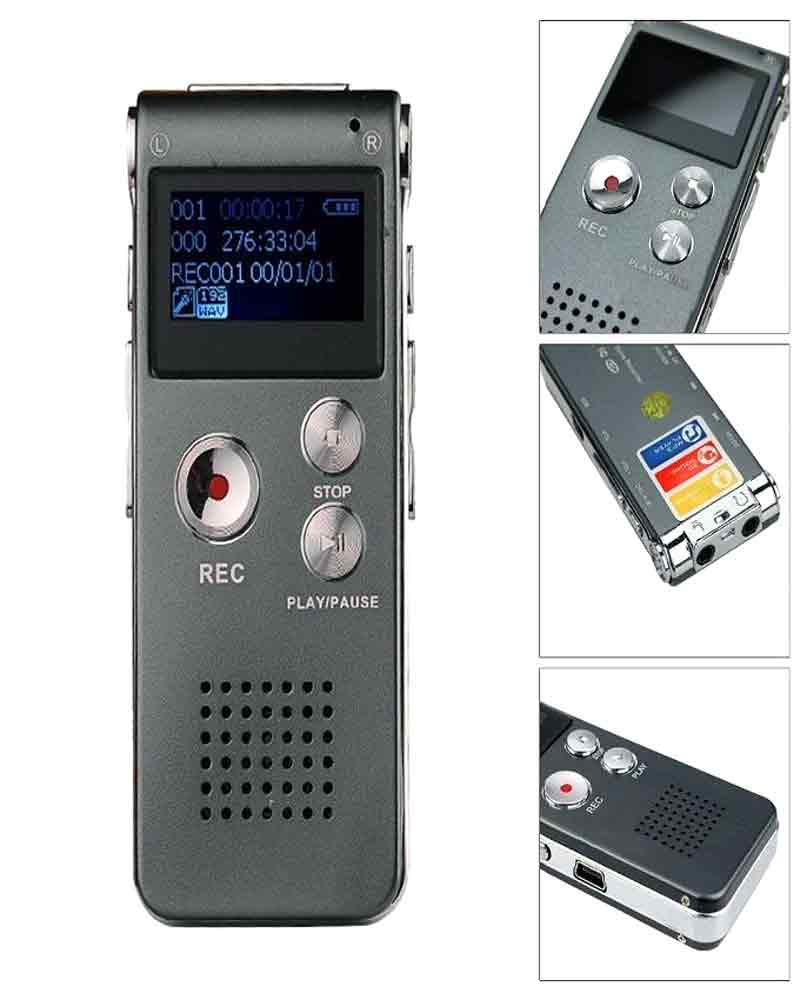 8GB Stereo Digital Audio Voice Recorder