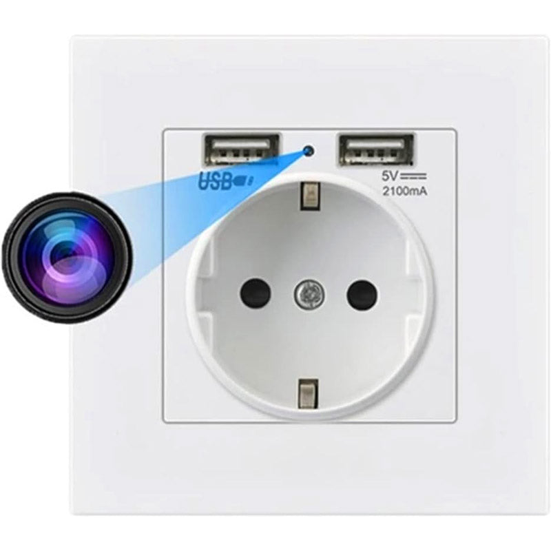 Usb Camera Socket WiFi Wall Socket Mini HD 1080P Camera – SALE POINT