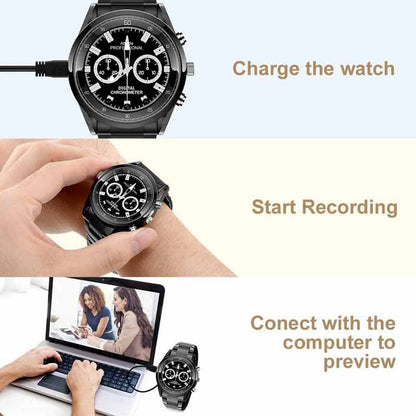 Portable watch camera hd 1080p