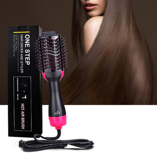 Hair Dryer Hot Air Brush Styler and Volumizer One Step Multifunction Hair Sraightener Curler Comb Electric Ion Blow Dryer Brush