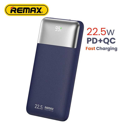 Remax Rpp-5 10000mah Kiyuan 20w+22.5w Pd+qc Fast Charging Power Bank Blue+white