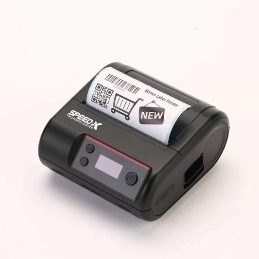 Speed-x Sp-l610bt Portable Thermal Printer Label & Receipt 2 In 1 80mm With Usb+bluetooth Interface