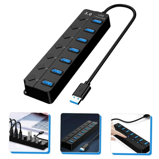 USB HUB 7 PORT 3.0 WITH SWITCH