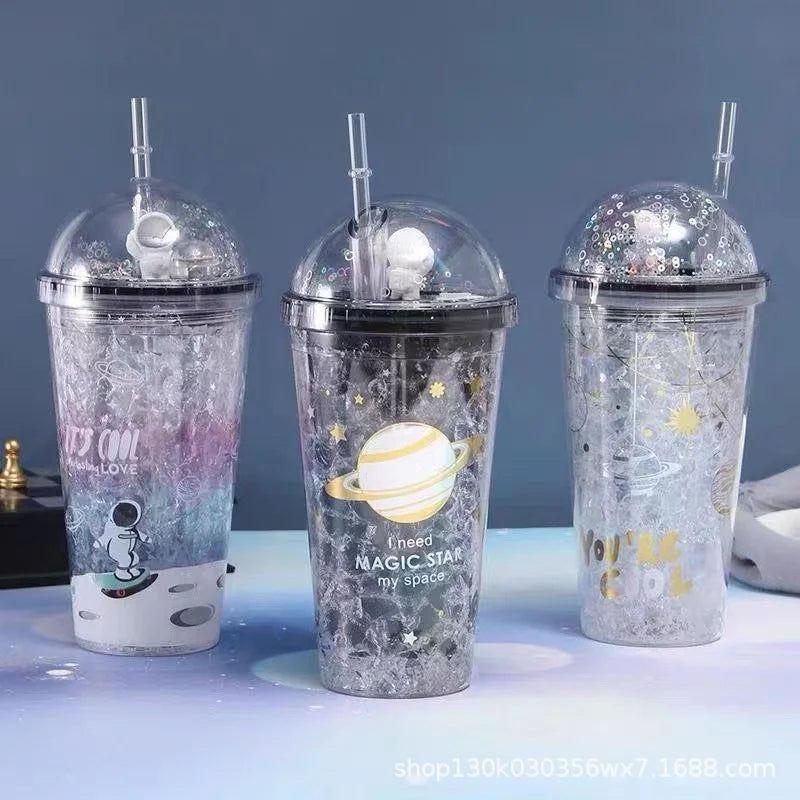 Astronaut Double Layer Starry Sky Printed Tumblers