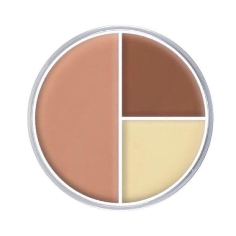 3 colour concealer kit high covering moisturizing oil control foundation invisible pores dark circles freckles face contour