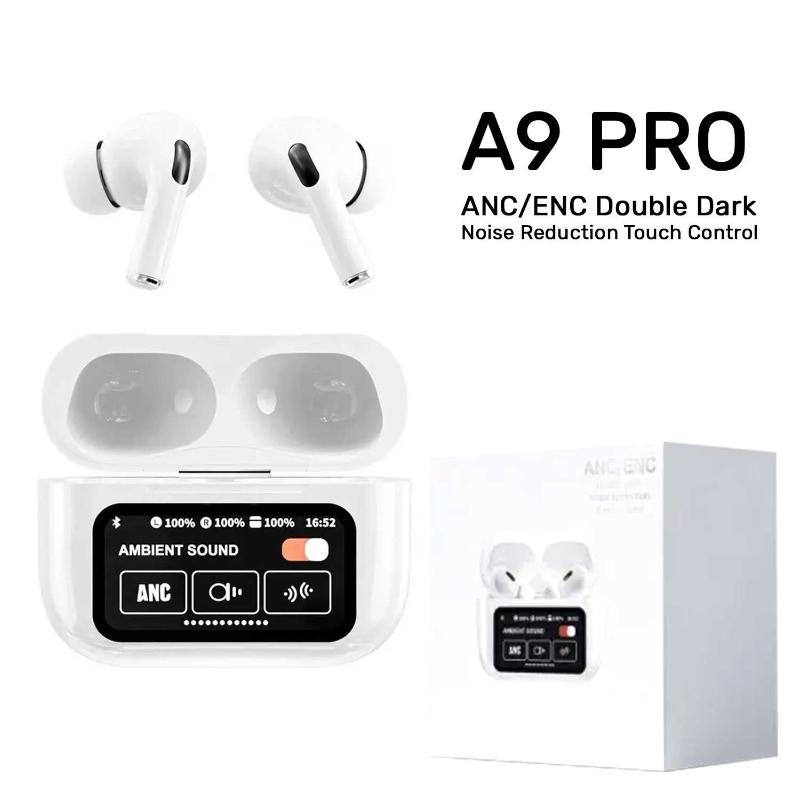 New A9 Pro Apple Airpods Anc/enc Zhongkelqnxun Noise Reduction Touch Control Bluetooth 5.4 Wireless Earbuds