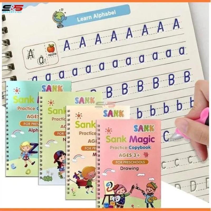 Sank Magic Book  pack of 4 With  10 refil & pen