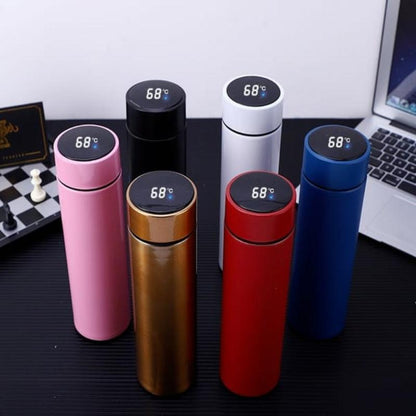 Stainless Steel Water Bottle, with Temperature Display Vacuum Flask with LED Temperature 500ML