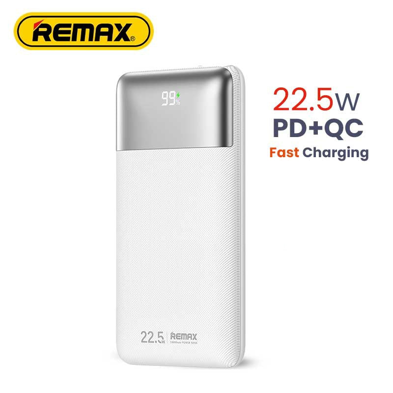 Remax Rpp-5 10000mah Kiyuan 20w+22.5w Pd+qc Fast Charging Power Bank Blue+white