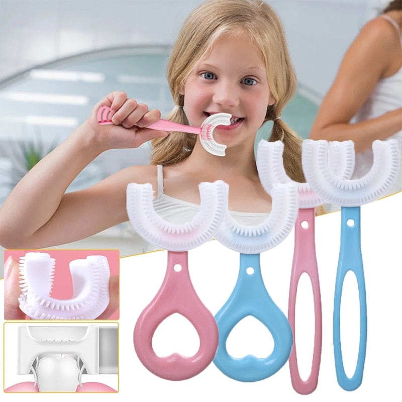 U-Shaped Whole Mouth Massage Toothbrush for Kids