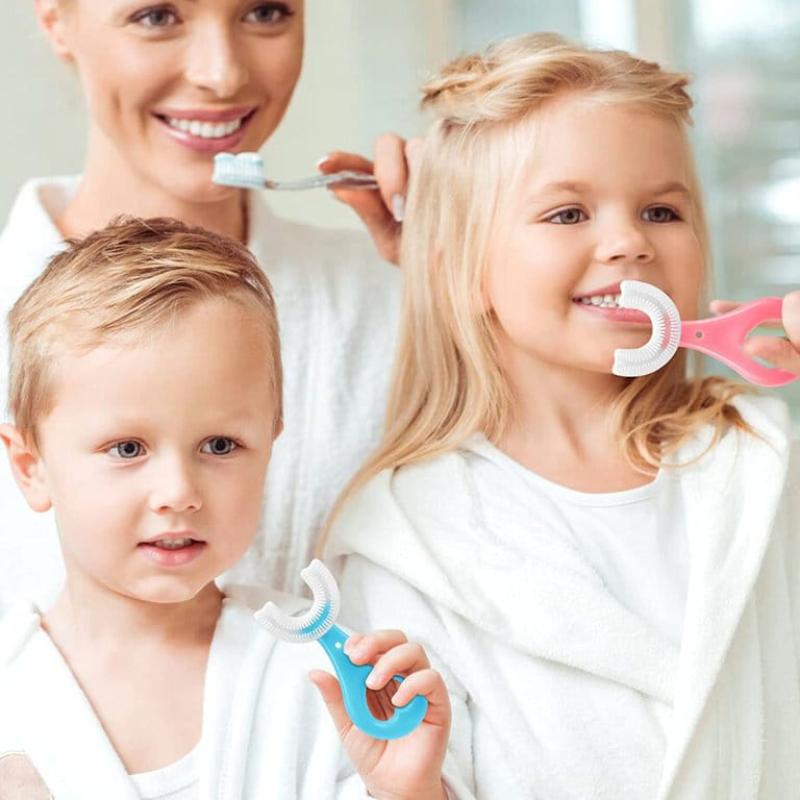 U-Shaped Whole Mouth Massage Toothbrush for Kids