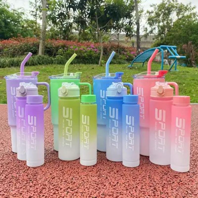 New 3pcs Tumbler With Stickers