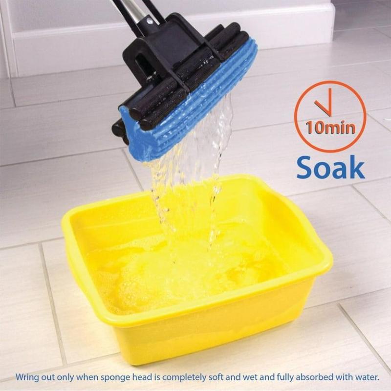 Super Absorbent PVA Quick Cleaning Mop with Squeezing Technology Floor Sponge Cleaning Wet Mop Squeeze Sponge Mop Floor Cleaning Squeeze Mop