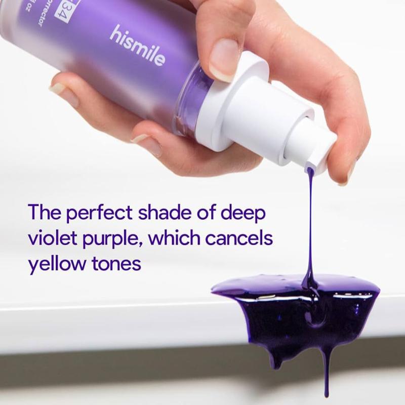 Hismile v34 Colour Corrector  Tooth Stain Removal Purple Toothpaste Colour Correcting Tooth Stains