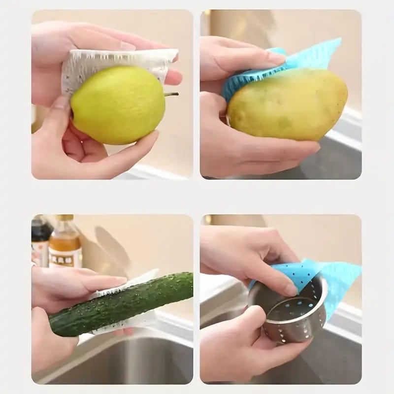 Multi-Functional Fruit and Vegetable Cleaning Brush(pack of 4)