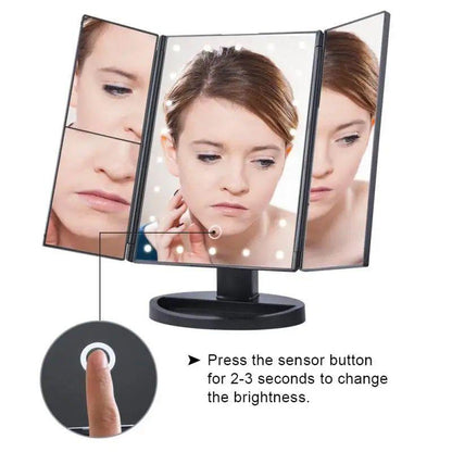 Touch Sensor Foldable Led Mirror (Usb and Cell operated)