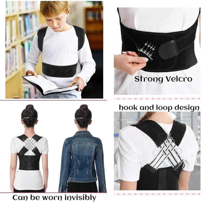 Adjustable Back Posture Belt: Unisex Posture Corrector for Office, Home & Gym