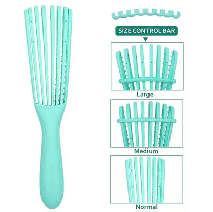 Stylish Curly Hair Brush: Wet Hair Comb & Massage Detangler