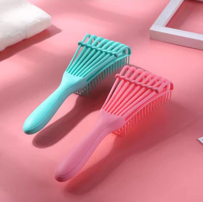 Stylish Curly Hair Brush: Wet Hair Comb & Massage Detangler