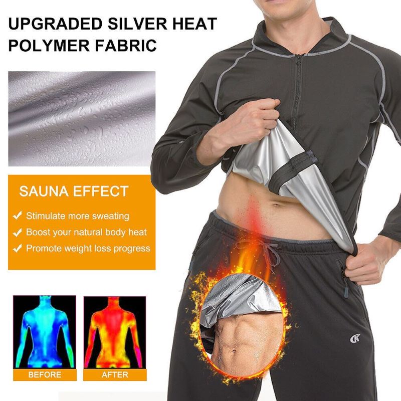 "Unisex Sauna Sweat Suit | Heavy-Duty Fitness Shaper for Exercise & Weight Loss"