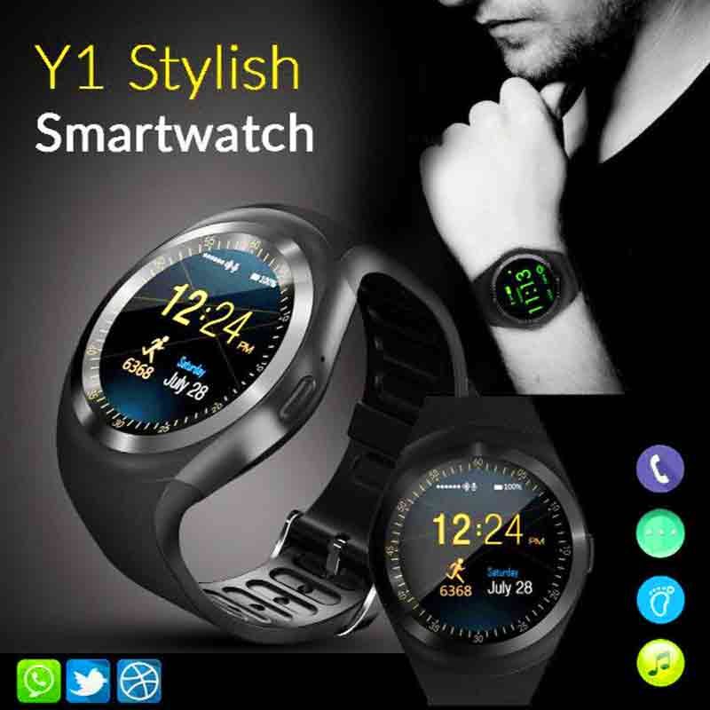 Smart watch y1 for ios and android with camera