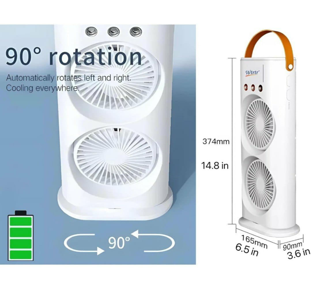 Double Spray Nano Mist Fan