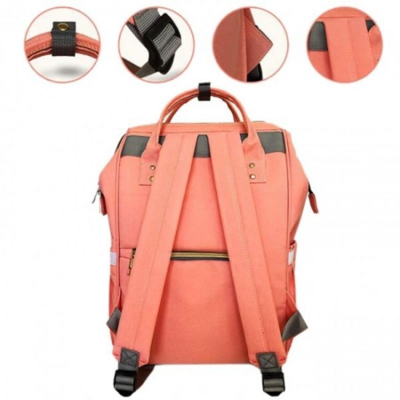 Multi-function waterproof travel and diaper backpack