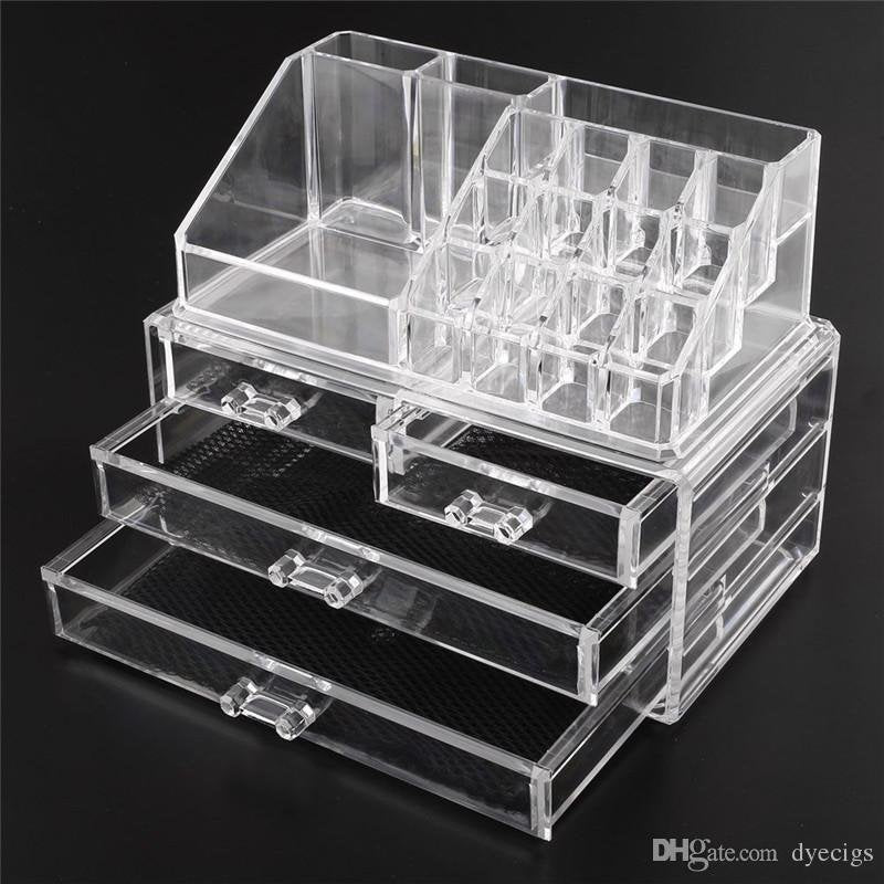 Acrylic Cosmetic Makeup Organizer Jewelry Box