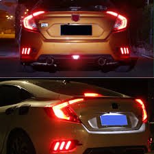 Honda civic 2016 2017 led brake lights rear bumper